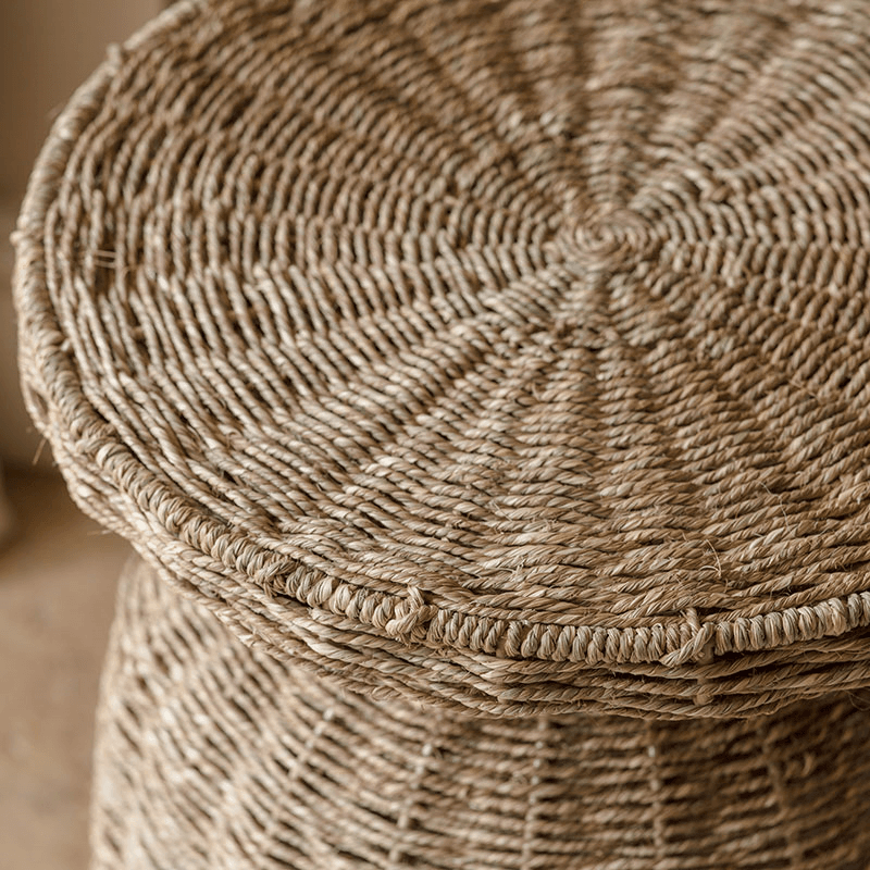 Nish Side Table, Rattan