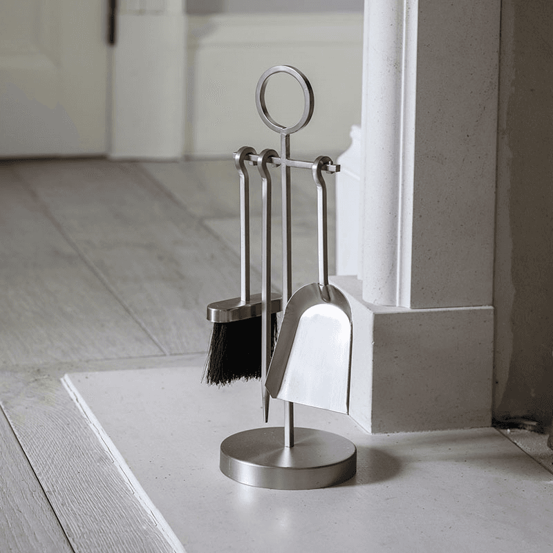 Paxford Fireside Tool Set, Silver