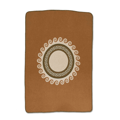 Image showing the Onda Cashmere Blanket, Terracotta product.