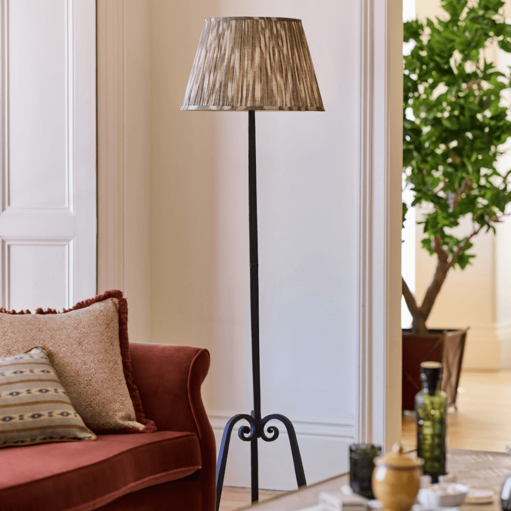Nasmyth Floor Lamp Base, Blackened Bronze