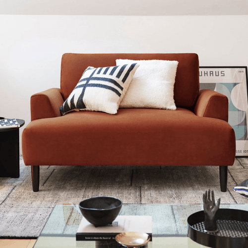 Image showing the Model 05 Loveseat, Umber product.