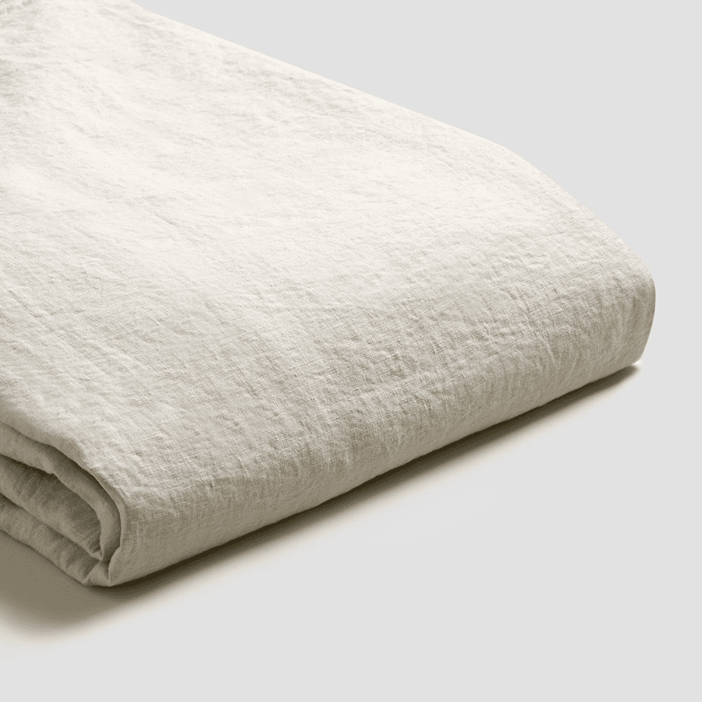 Oatmeal Linen Duvet Cover, King