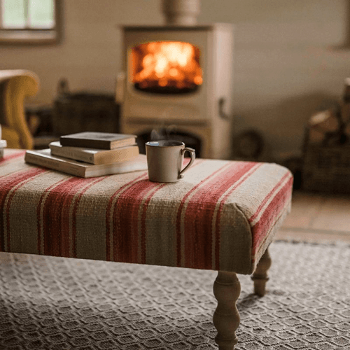 Image showing the Tasha's Stripe Ottoman product.