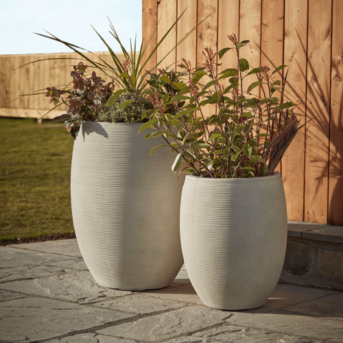 Image showing the Panama Set of 2 Planters, Cream product.