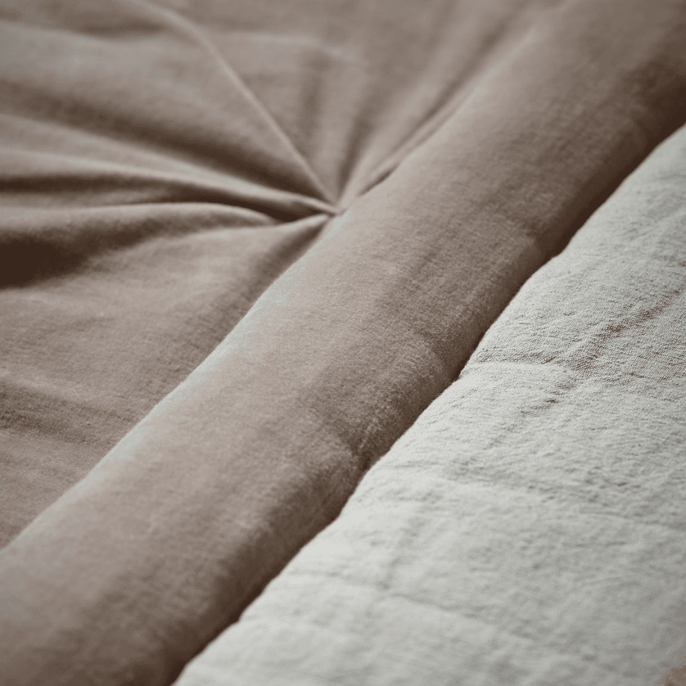 Pintucked Velvet Quilt