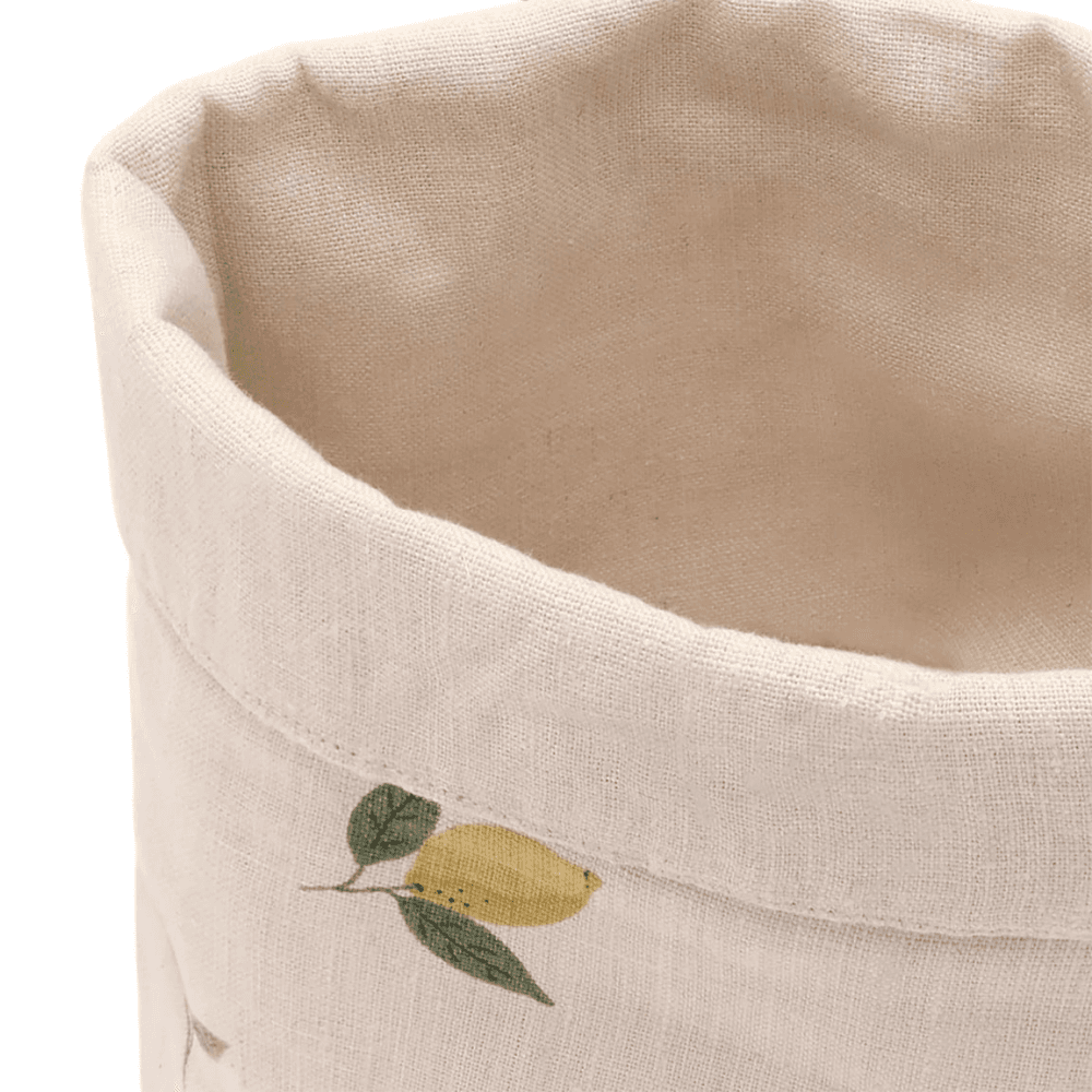 Lemons Set of 2 Bread Baskets, Natural