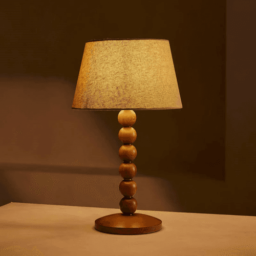 Image showing the Bead Table Lamp, H61cm, White product.