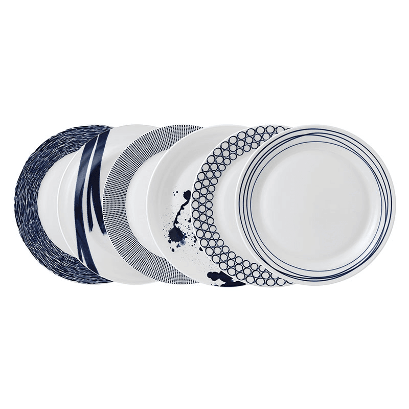 Pacific Set of 6 dinner plates, 28cm