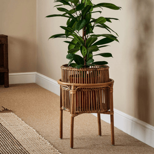 Image showing the Tedim Planter Stand, D43 cm, Natural product.