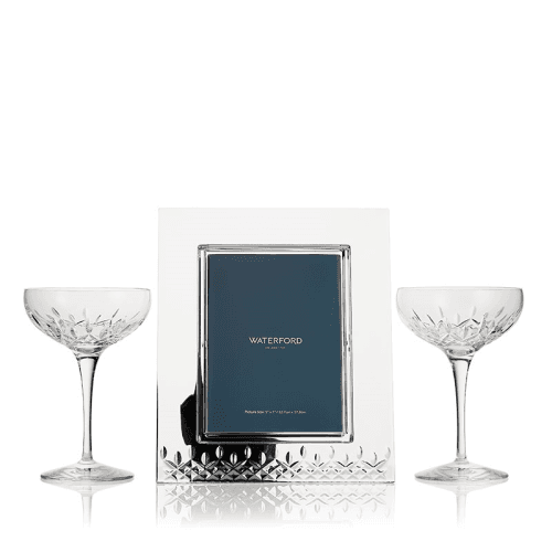 Image showing the Lismore Essence Photo Frame & Set of 2 Coupes, Clear product.