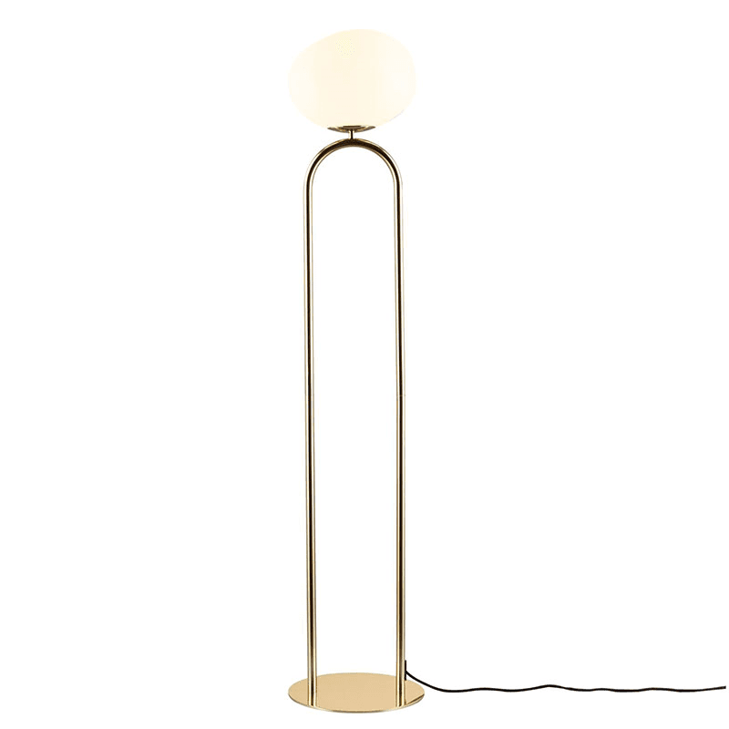Shapes Floor Lamp, Brass