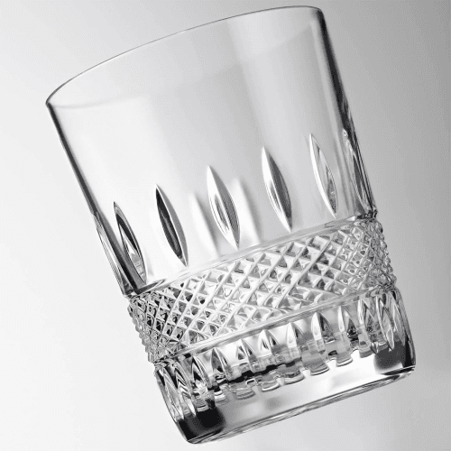Image showing the Masterclass Irish Lace Set of 2 Double Old Fashioned Tumblers, Clear product.