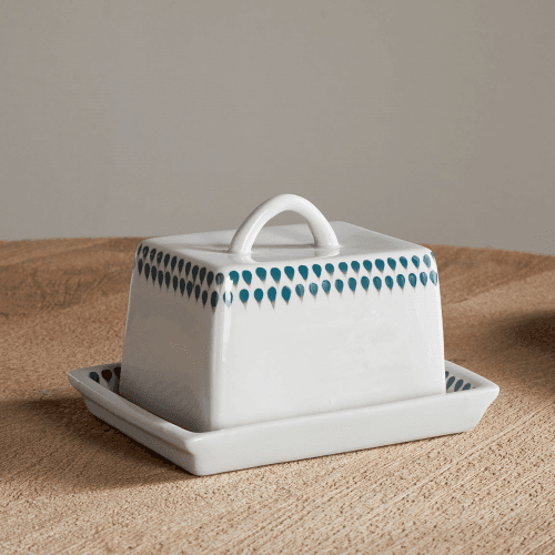 Image showing the Juniper Drop Butter Dish, Green product.