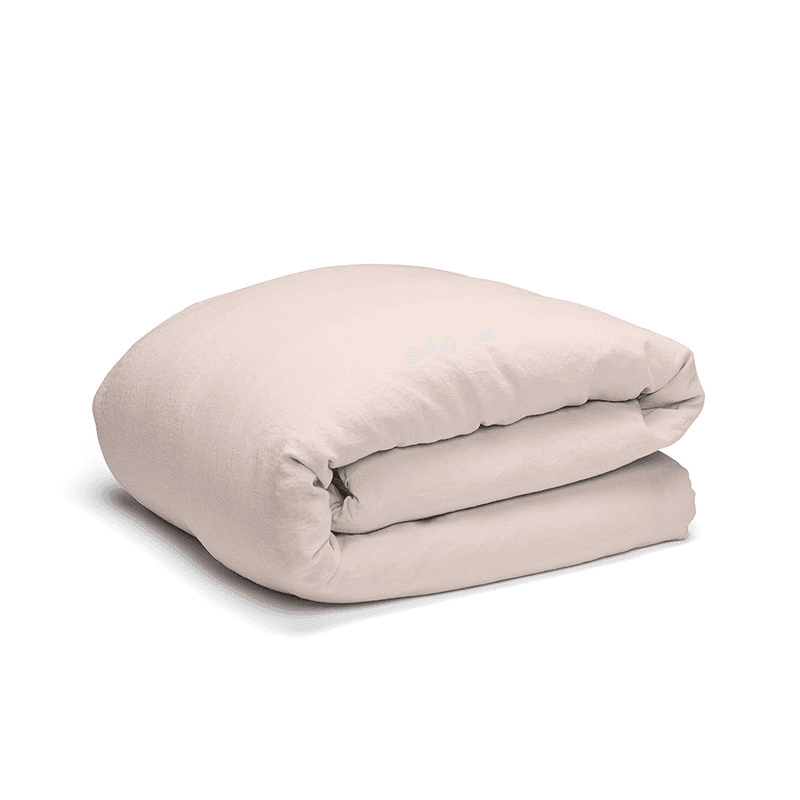 Linen King Size Duvet Cover, Rose