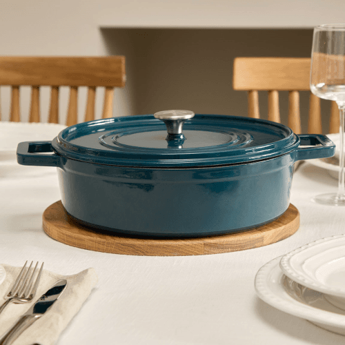 Image showing the Cast Iron Shallow Casserole, Agave product.