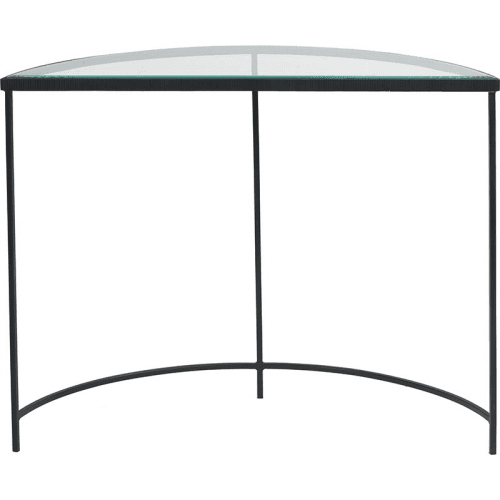Image showing the Marazzi Half Moon Console Table, Black product.