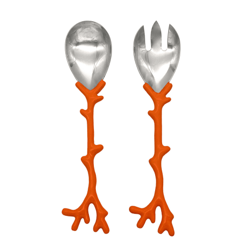 Image showing the Coral Salad Servers product.