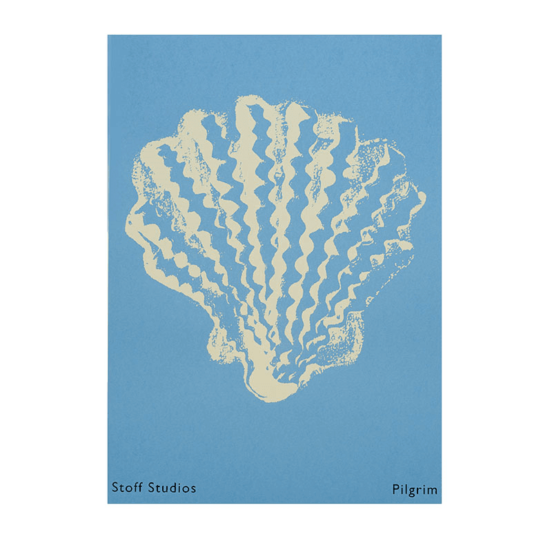 Pilgrim Print, 60 x 42cm, Sea Blue