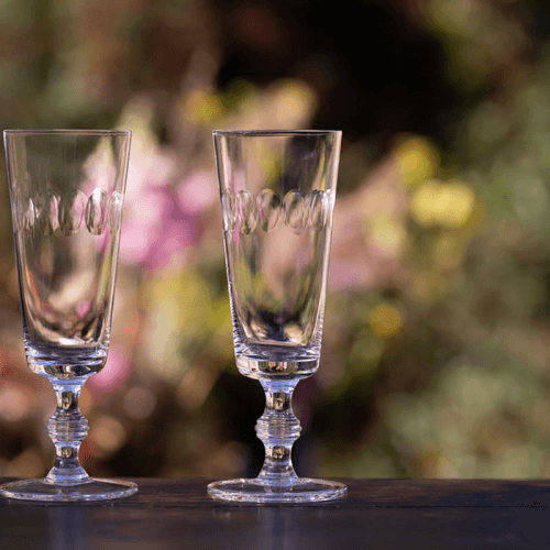 Image showing the Lens Set of 4 Champagne Flutes, Clear product.