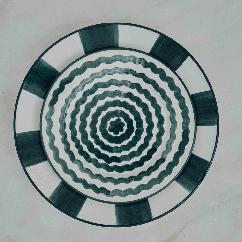 Ondas Side Plate, Teal
