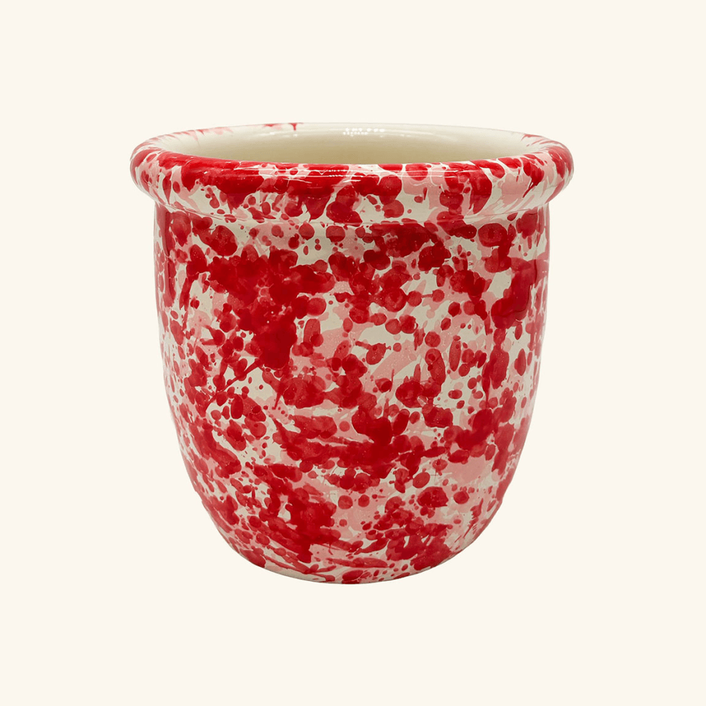 Italian Splatterware Plant Pot