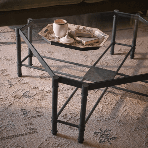 Image showing the Karnataka Coffee Table, Verdigris product.