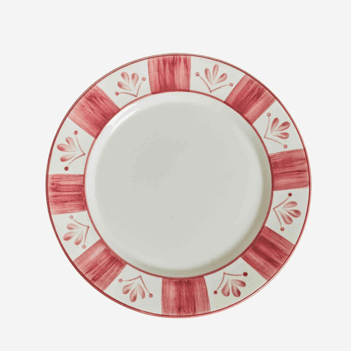 Image showing the Flor de Lis Dinner Plate, Vintage Rose product.