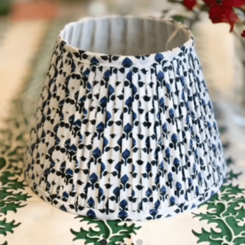 Bud Empire Lampshade, 10", Indigo