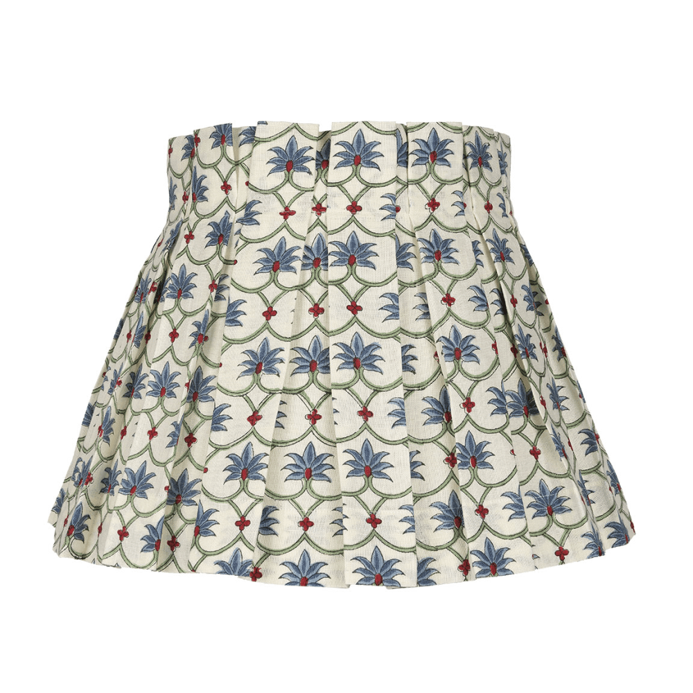 Grove Linen Structured Box Pleat Lampshade