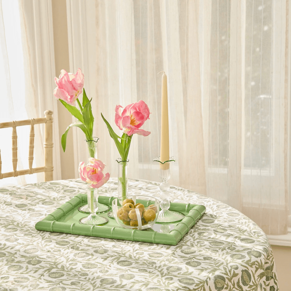 Pomegranate Tablecloth, Green