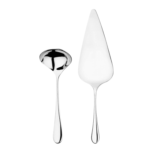 Image showing the Mulberry Sauce Ladle & Pie Server Set, Stainless Steel product.