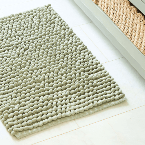 Image showing the Aspen Bobble Bath Mat, 50 x 80cm, Sage product.