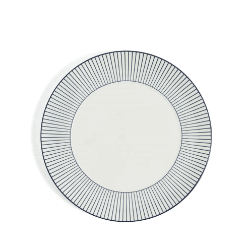 Image showing the Gio Pinstripe Side Plate, White product.
