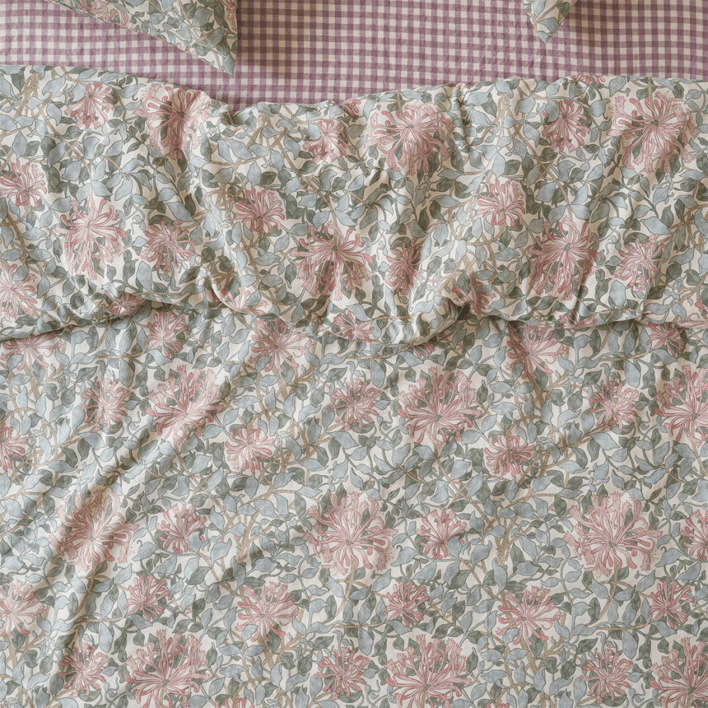 Soft Sage Linen Blend Duvet Cover
