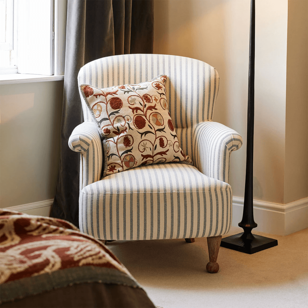 Evangeline Armchair, Sapphire