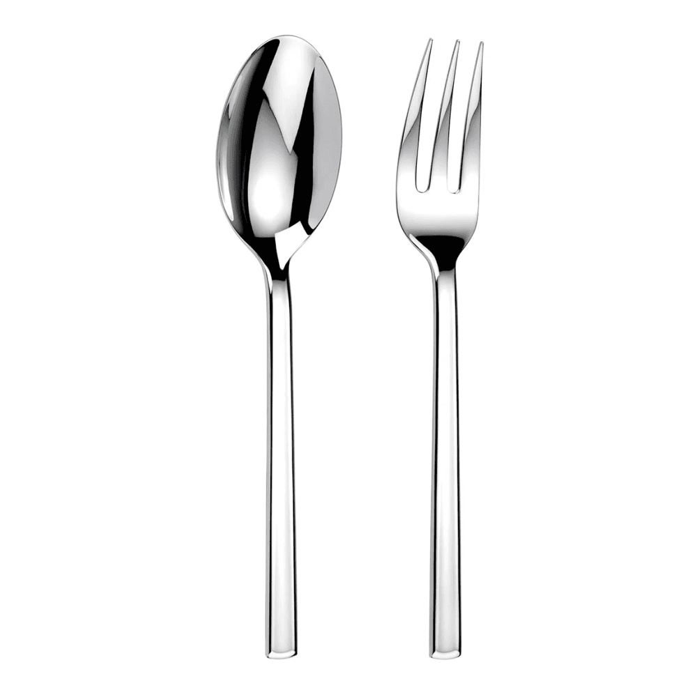 Horizon Large Serving Spoon & Fork, Stainless Steel
