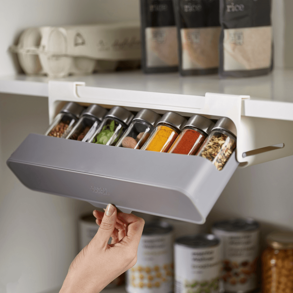 CupboardStore Spice rack, Dark Grey/ Grey
