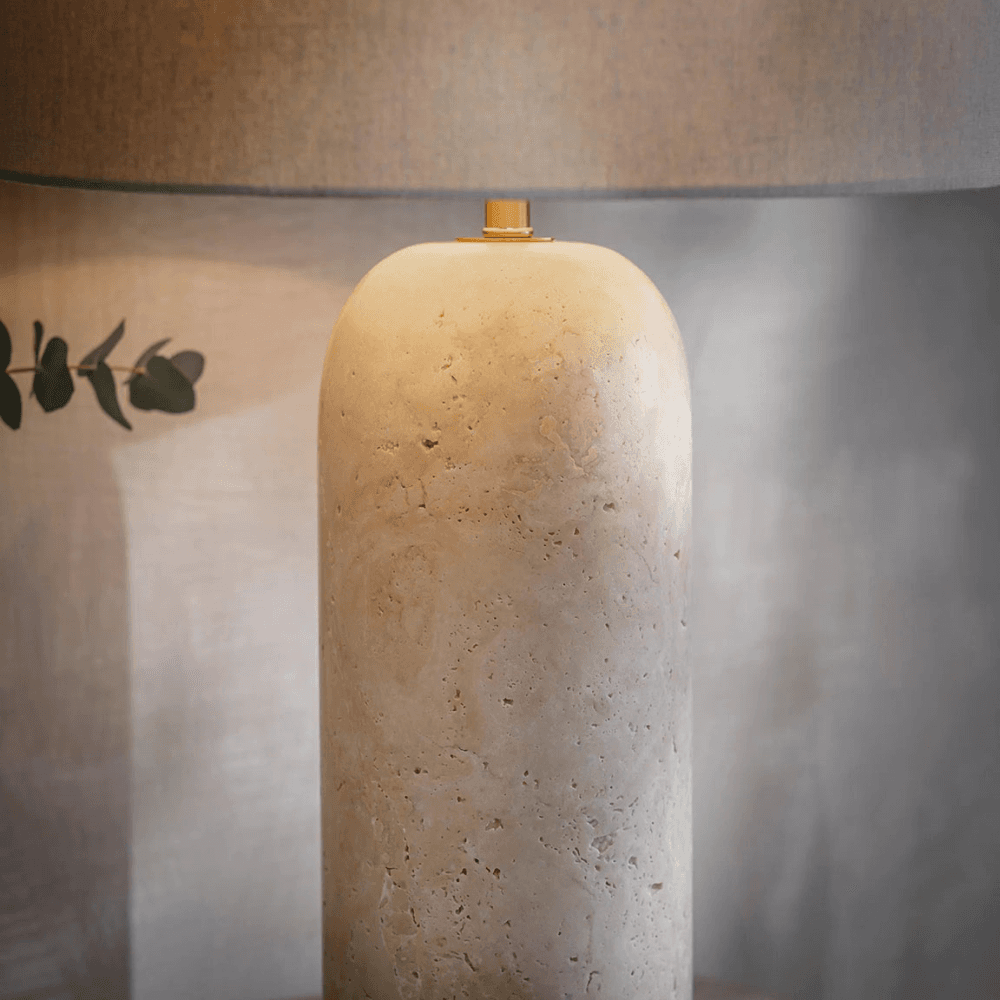 Waldron Curved Table Lamp, Clear
