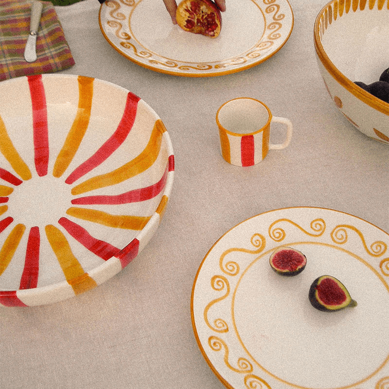 Alba Serving Bowl, Tomato & Sunglow