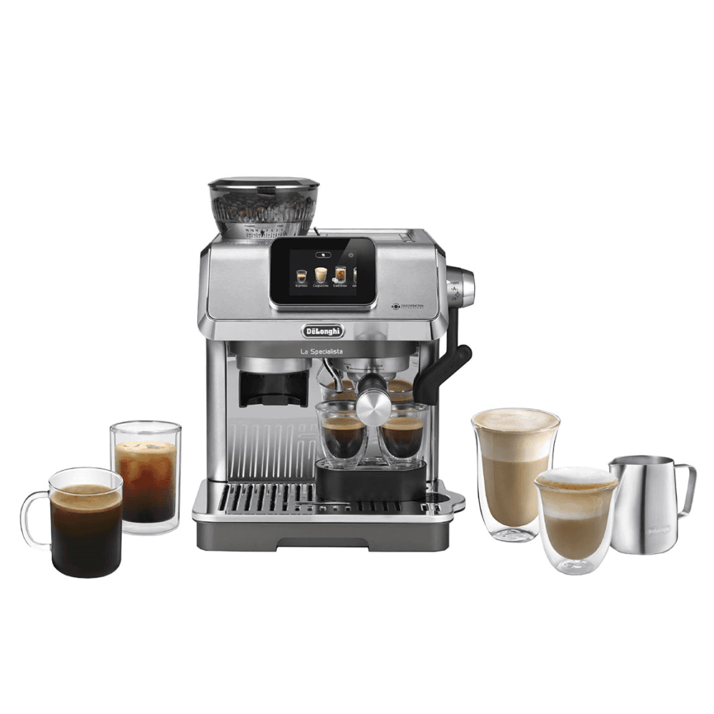 La Specialista Touch Manual Pump Bean to Cup Espresso Coffee Machine, Stainless Steel