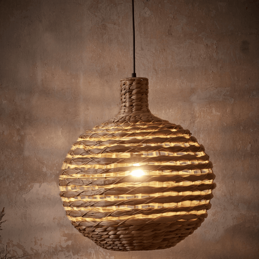 Seagrass Round Pendant, Natural