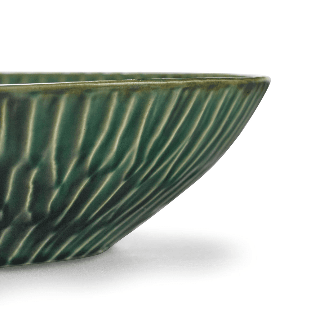 Verde Lanza by Pascale Naessen Set of 2 Deep Serving Plates, Green