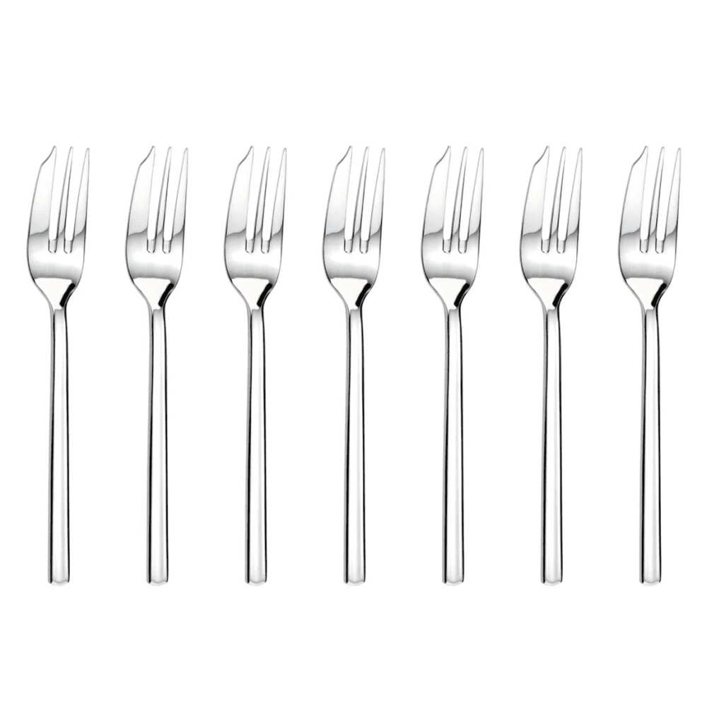 Horizon Set of 6 Pastry Forks, Stainless Steel