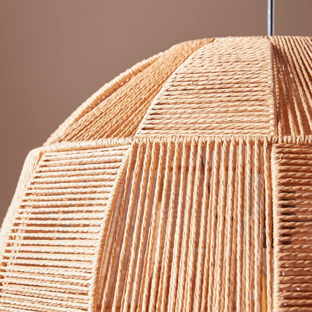 Woven Oversized Pendant, Natural