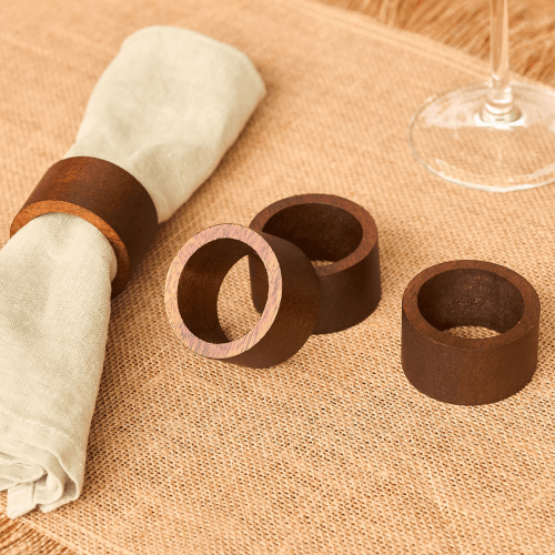 Image showing the Set of 4 Napkin Rings product.
