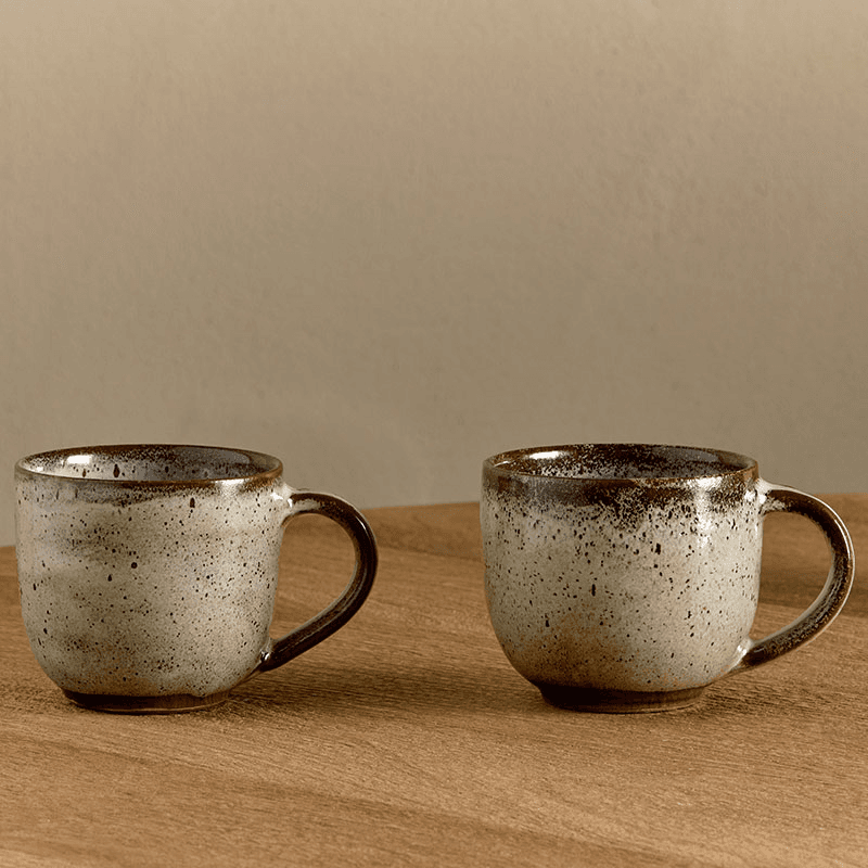 Cam Set of 2 Coffee Mugs, Mocha