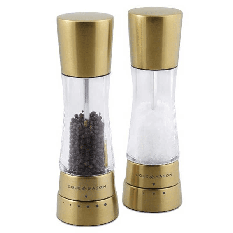Derwent Salt & Pepper Mill Set, Gold