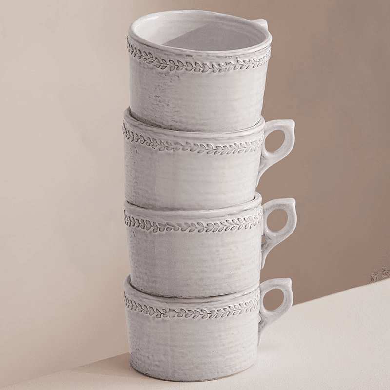 Hillcrest Set of 4 Mugs, White