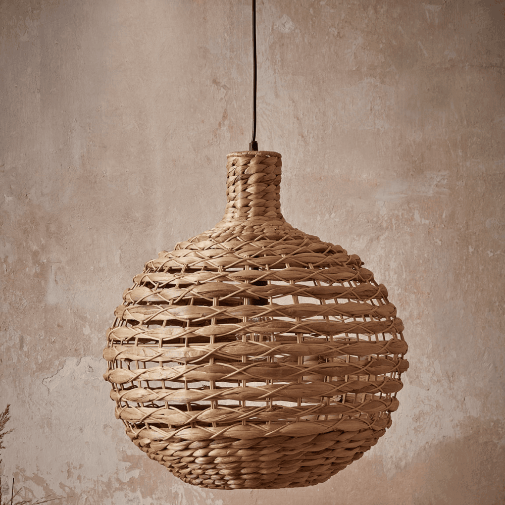 Seagrass Round Pendant, Natural