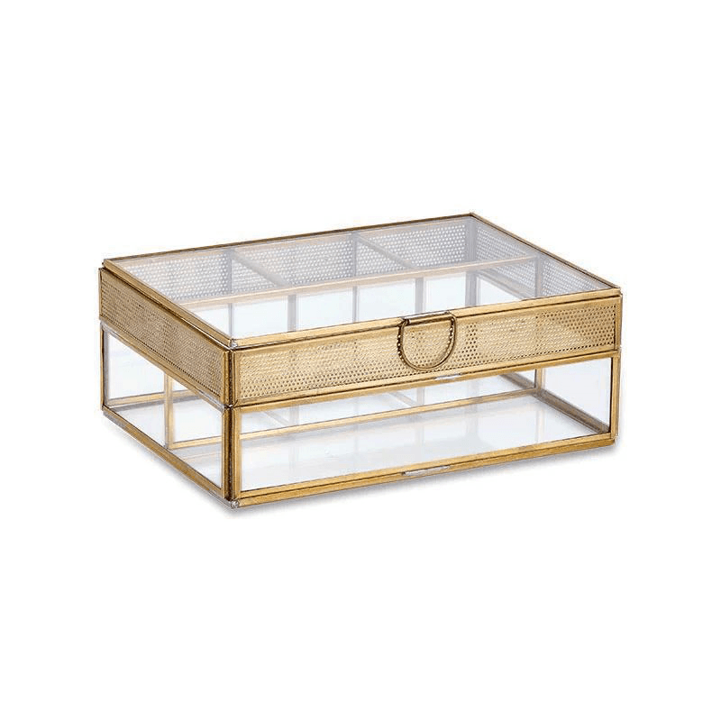 Tama Jewellery Box, Antique Brass